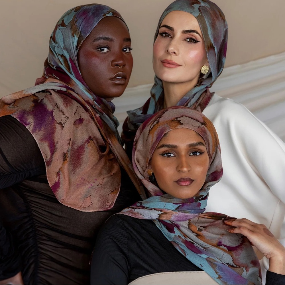 Watercolour Floral Vela Hijab